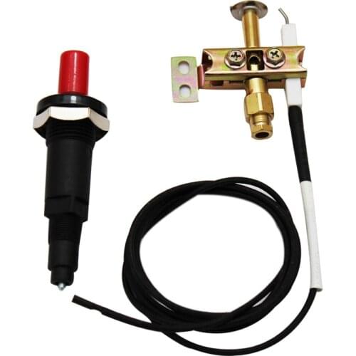 Propane Gas Heater Fire Pit Replacement Parts ODS Pilot Burner With Ignition Wire 1500mm And White Self-Extinguishing Tube10cm