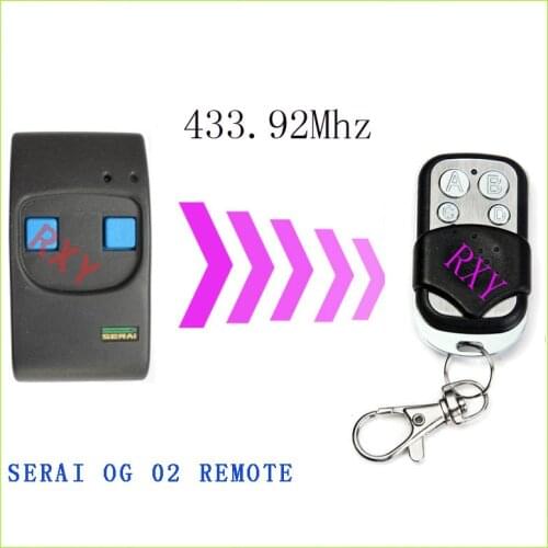 SERAI OG remote control 433.92mhz copy gate agrage door SERAI OG 02 433mhz remote control