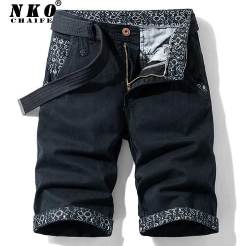 CHAIFENKO Men Summer Cotton Casual Cargo Shorts 2021 New High Quality Army Tactical Short Pants Loose Pocket Military Shorts Men