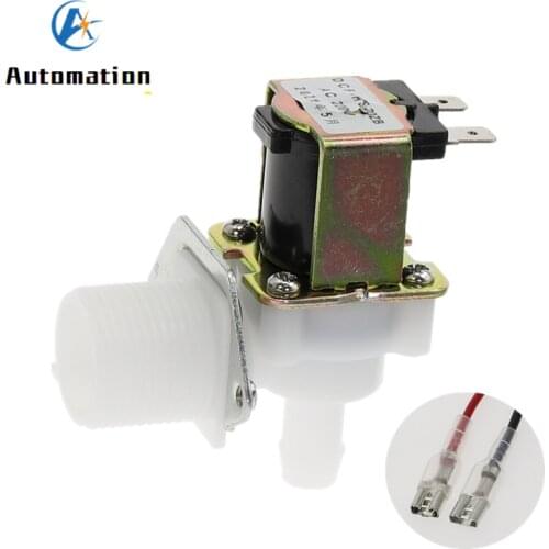 Plastic solenoid valve 24 v, 220 v 12 v Ice machine electromagnetic valve G3/4" to 12mm Air conditioning valve