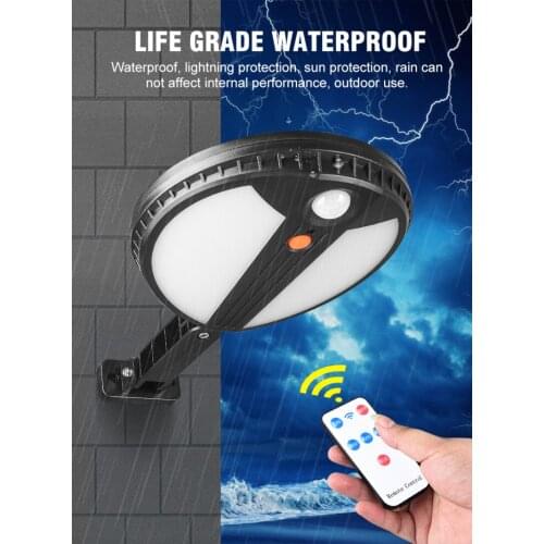Solar Sensor Wall Light Waterproof Induction Street Lamp Garden Outdoor Courtyard Sensor Street Light Remote Control