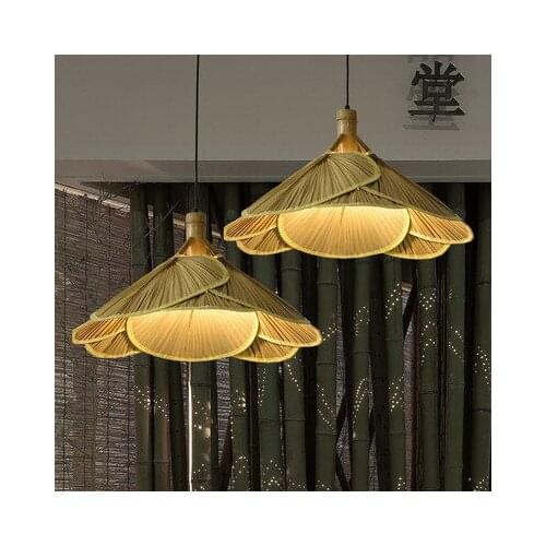 Modern Chandelier Creative Personality Zen Chinese Art Bamboo Light Tea Room Restaurant Retro Nostalgic Chandelier