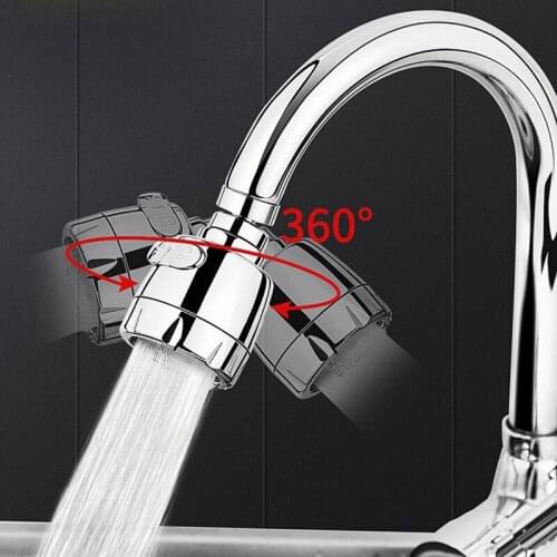 Faucet Extender High Pressure Kitchen Faucet Extender 360 Degree Rotate Kitchen Filtered Water Tap Extension Bathroom Accessorie