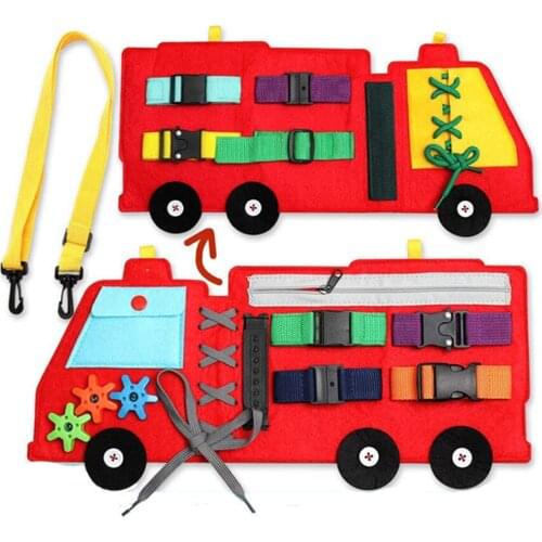 Busy Board Toys Montessori Basic Skills Sensory Board Fine Motor Training