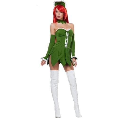 Sexy Elf Cosplay Costume Free Shipping 3S1580 New Arrival Women Sexy Fancy Halloween Costumes