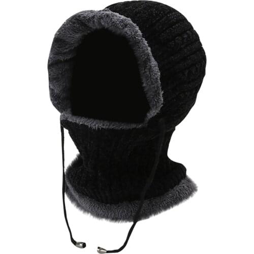 2020 Adult Beanies Winter Autumn Keep Warm Pure Color Plush Thunderhead Cap Ear Protection Thick Snow Cap Шляпа Женская #YJ