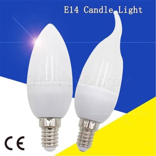 1pcs/Lot E14 led Candle Bulb 220V-240V 5W 7W 10W LED Lamp Chandelier LED Warm White/Cold White LED Spotlight For Home Decoration