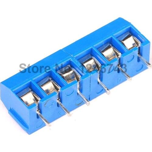 10PCS PCB Terminal Blocks KF301-6Pin 300V 10A