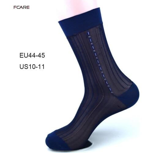 20PCS=10 pairs Nylon silk stockings mens summer ultra thin mens business crew dress breathable mens socks ice silk socks