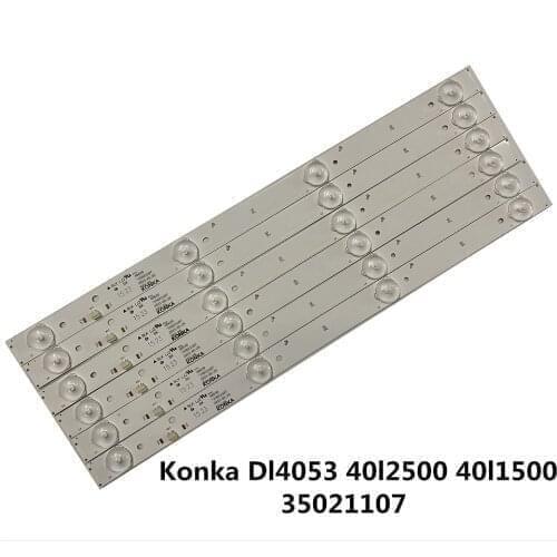 30 PCS/lot 4 Lamp*6V New led backlight bar For Konka Dl4053 40l2500 40l1500 35021107 Toshiba 40 l1500 35021107 40630