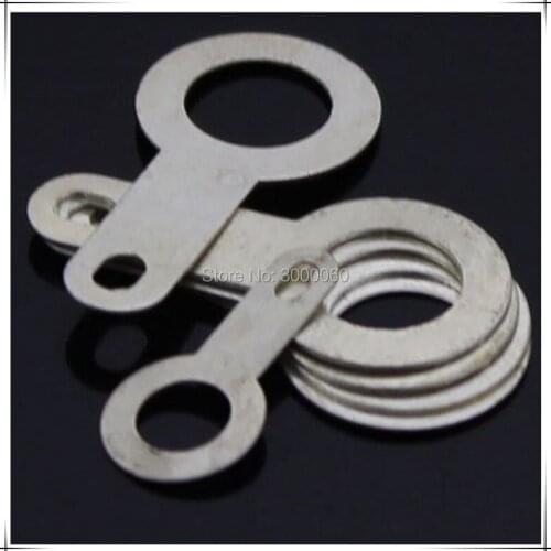 5.2mm Inner DIameter Tin Plated Brass Washer Gasket Single Head Brass Welding Washer Brass Lugs 500pcs/lot