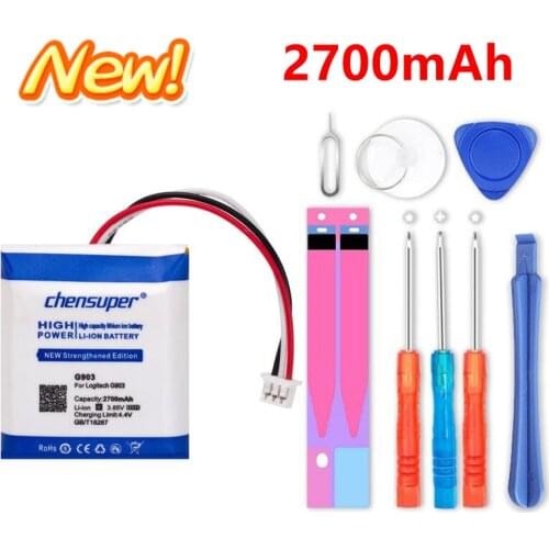 Chensuper 2700mAh 533-000130 Battery for LOGITECH G403 G903 G900 G703 x100 Wireless Mouse Batteries