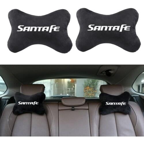Car neck pillow headrest pillow fit for hyundai santa fe Car-Styling Badge Accessories