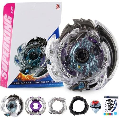 Bayblade Toys B176 Hollow Deathscyther Spinning Top Box Set Children Spinning Top B-176 Toys With spark Pull Wire Launcher