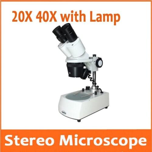 20X 40X PCB Welding Binocular Stereoscopic Microscope Stereo Microscope Mobile Phone Top and Button Halogen lamp Phone Repair