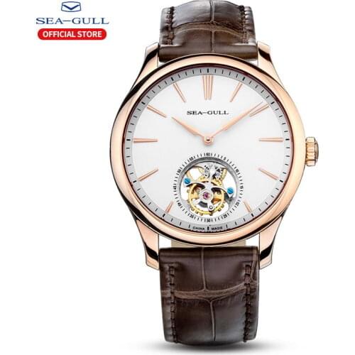 Seagull Mens Watch Tourbillon Manual Mechanical Watch Business Classic Official Genuine Mens Watch 518.930