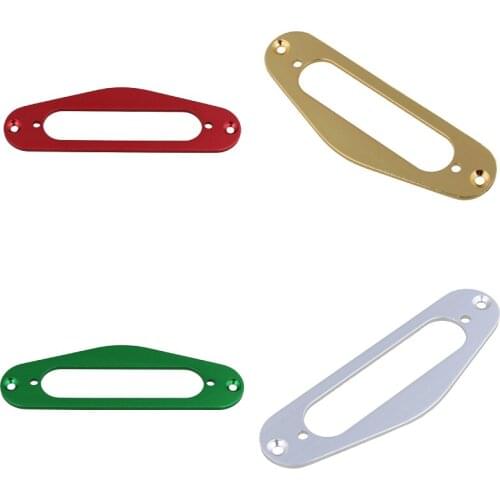 Electric Guitar Single Coil Pickup Mounting Ring Silver 2mm Thickness