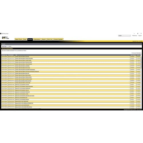 For CAT Lift Trucks 2021 (MCFE) Spare Part Catalogue And Workshop Manuals EU