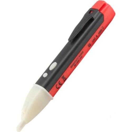 Dual Buttons 90-1000V AC Power Outlet Voltage Detector Sensor Tester Electric Test Pen Light Voltage Indicator
