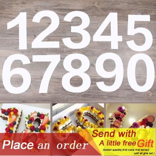 PET 0-8 Numbers Cake Mold Cake Decorating Tools Confeitaria Maker Birthday Cake Design Bakeware Pastry Tools 10/8inch
