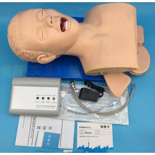 Intubation human body model learning teaching model airway management training device PVC alarm simulator with teeth