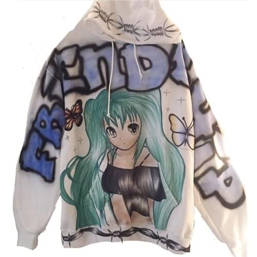 Kawaii hoodie sweatshirt Gothic Hoodies kawaii Hoodies hoodies women sweatshirts vintage fashion clothes harajuku hoodie