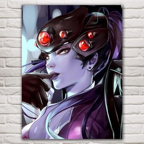 Home Decor Modular Canvas Picture 1 Piece Sexy Widowmaker Overwatch Game Painting Poster Wall For Home Canvas Painting Wholesale