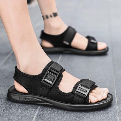 2021 New Outdoor Male Summer Sandals Men Leisure Beach Holiday Sandals Comfortable Cool Street Casual Sandals