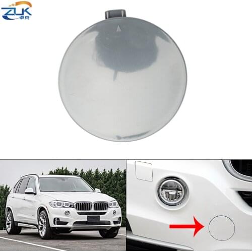 ZUK Front Towing Hook Garnish Hauling Cap Flap Case Housing 51117378591 For BMW X5 F15 2014-2018 Unpainted Trim Cover Shell