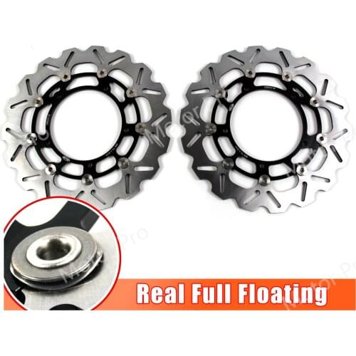 2PCS CNC Floating Disks Brake Disc Rotor For Yamaha XT ZE SUPER TENERE 1200 2014 2015 2016 2017 2018 2019 2020 / XT1200ZE