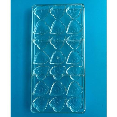Polycarbonate Chocolate Moulds Leaf Shape Candy Molds Dessert Decoration Confectionery Bake Tray Pastry Tools Suppliers