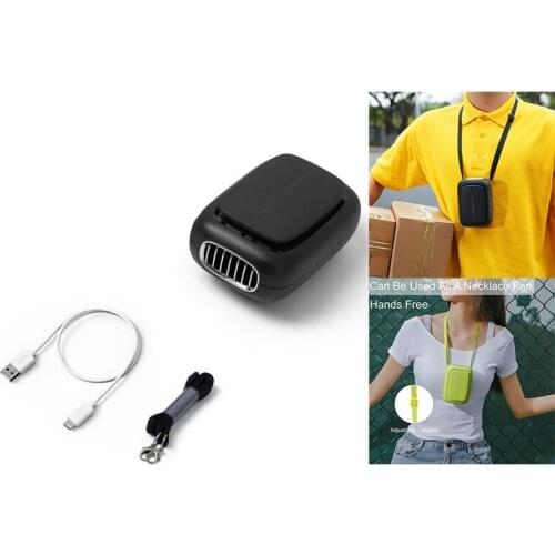 Portable Personal Clip On Waist Fan,Cooling Neck Fan,4000Mah Rechargeable Battery,3 Strong Speeds,Desk Small Fan