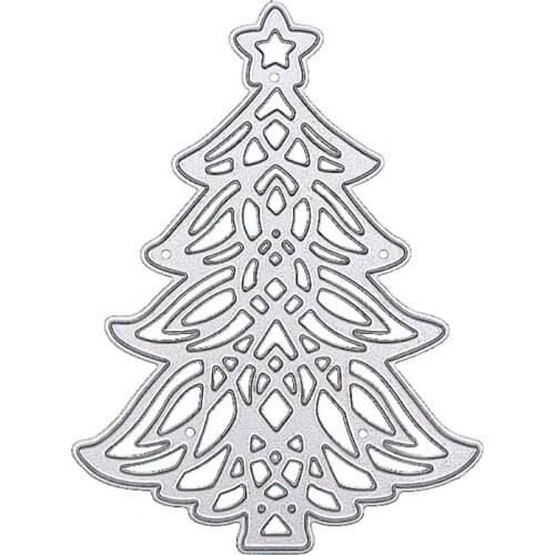 Xmas Tree Metal Cutting Dies Stencil DIY Scrapbooking Album Paper Card Template