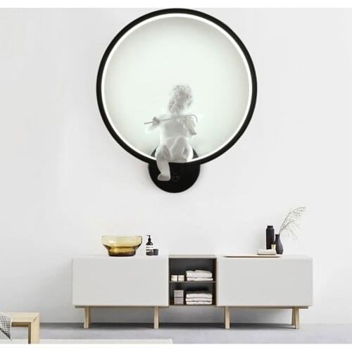 Modern wall lamp luminaria led rope bedroom dining room living room luminaria de parede wall lights for home