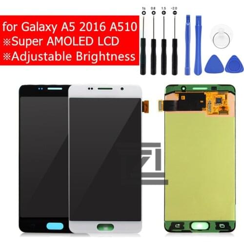 Super Amoled for Samsung Galaxy A5 2016 A510F LCD Display Touch Screen Digitizer Assembly A510 screen Replacement Spare Parts