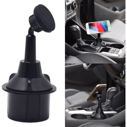 Universal 360 Degree Rotation Magnetic Car Cup Cellphone Holder Mount Cradle for -iphone -Samsung -Xiaomi Smartphone GPS