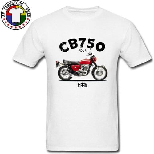 Vintage Motorcycle CB750 1970 Design New Tshirts Japanese Motorcycle Love Day 100% Cotton T-Shirt Normal Mens Clothing
