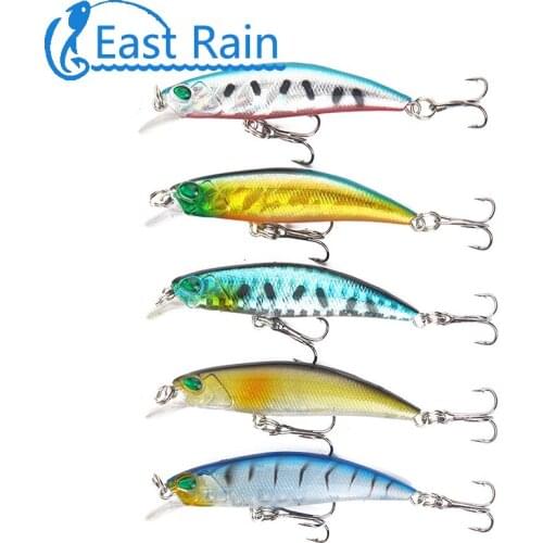East Rain 6.5cm 5pcs/lot Multi Minnow Lure Jerkbait Wobblers Crankbait Artificiais Para Pesca Hard Lure Free shipping