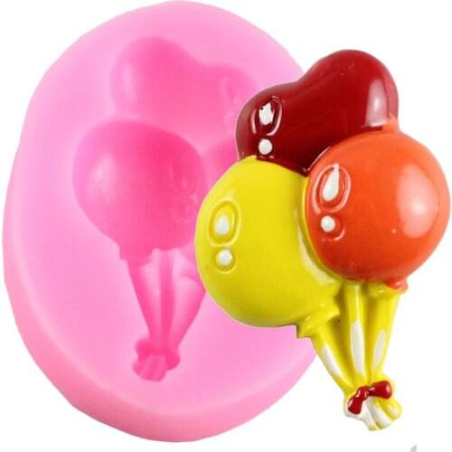 Balloon Silicone Mold Chocolate Fondant Moulds Baby Party Sugarcraft Cake Decorating Tools Cupcake Topper Resin Clay Candy Mould