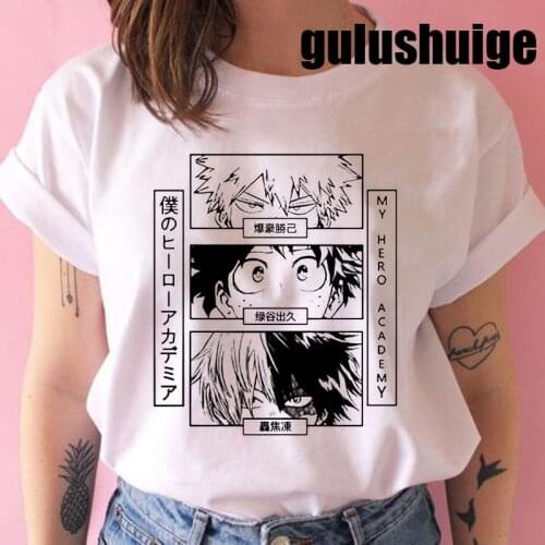 My Hero Academia T Shirt Women Kawaii Cartoon Himiko Toga Graphic Tees Funny Anime Boku No Hero Academia T-shirt Unisex Female