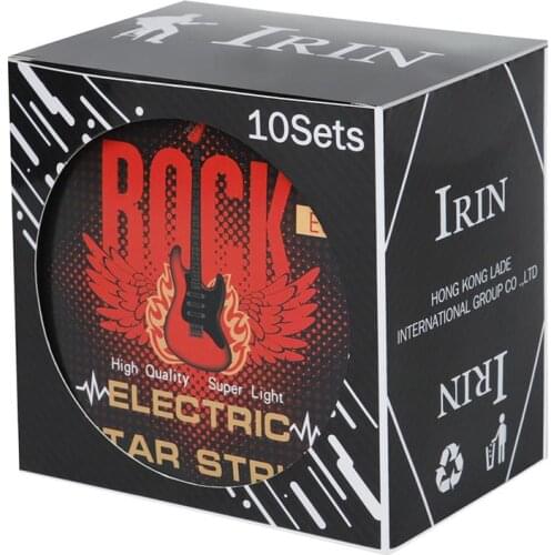 10sets/Box Stainless Steel Irin E680 Electric Guitar Strings Durable Powerful Guitar Strings