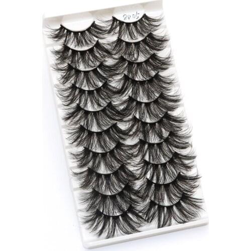 10 Pairs 3D Mink Lashes Natural False Eyelashes Fake Lashes Long Eyelash Extension Faux Mink Eyelashes For Beauty