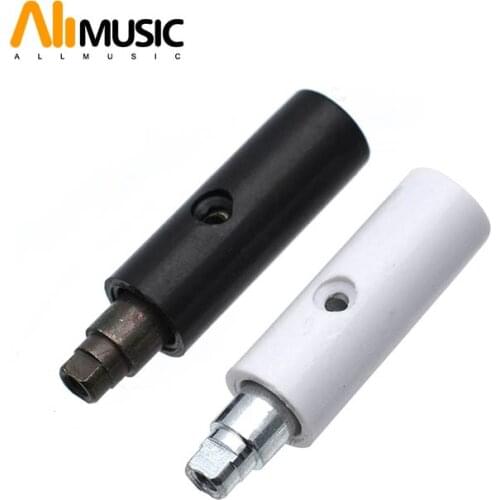 12PCS Guitar Machine Head Plastic Shaft String Reel Guitar Tuner Peg Middle Hole Black/White