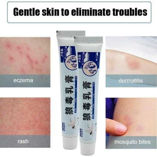 20g Wolf Venom Ointment Skin Probelms Treatment Herbal Antibacterial Cream Psoriasis Dermatitis Eczema Anti Itch Plaster