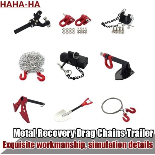 RC Car Metal Trailer Tow Hook Accessories for 1:10 RC Crawler Traxxas TRX4 TRX6 Axial SCX10 90046 AXI03007 Redcat MST