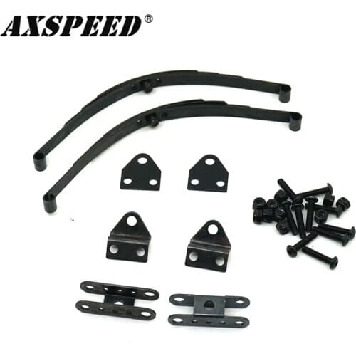 AXSPEED Metal Steel Leaf Spring Suspension Bar Kit for 1/10 RC Rock Crawler Car D90 Upgrade Parts