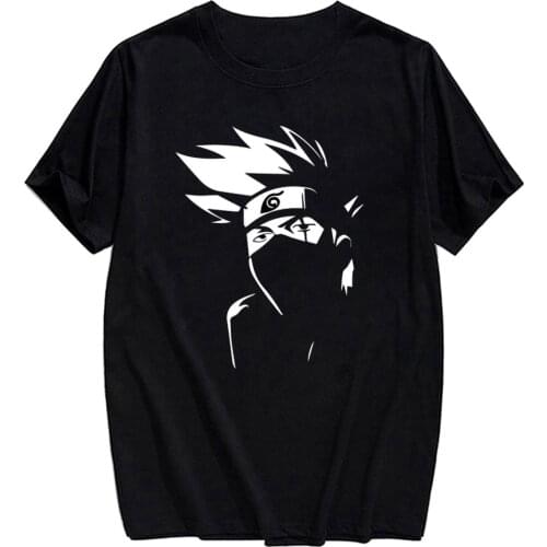 CLOOCL Anime Uchiha Madara Black Cotton T-Shirt 3D Printed Casual Tees Hip Hop Tops Harajuku Style Black Cotton Tees Clothes
