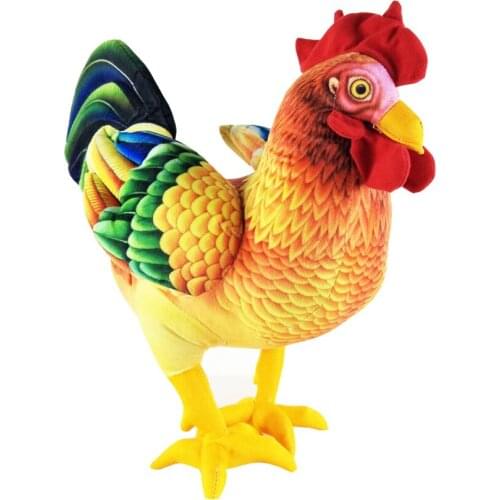 BOLAFYNIA Children Plush Stuffed Toys Baby Kid Toy doll for Christmas Birthday Gift simulation cock two size