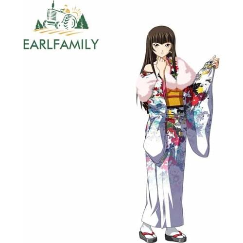 EARLFAMILY 13cm x 5.2cm For Girl Motorcycle Car Stickers DIY Waterproof Decal Funny Graffiti Scratch-Proof Sunscreen Decoration