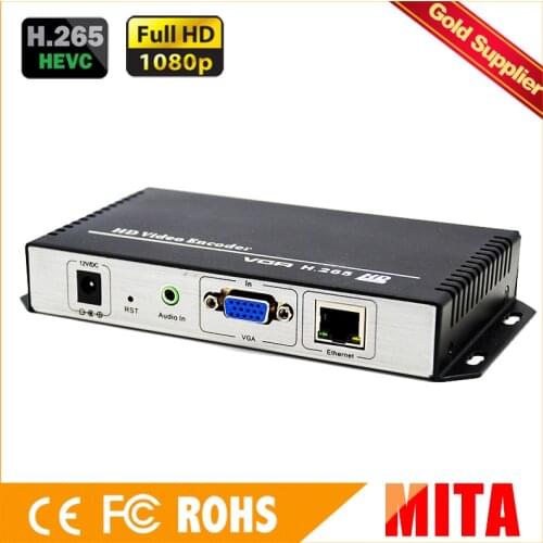 HD H.265 VGA i encoder iptv for IP stream to VLC Media Server Xtream Codes